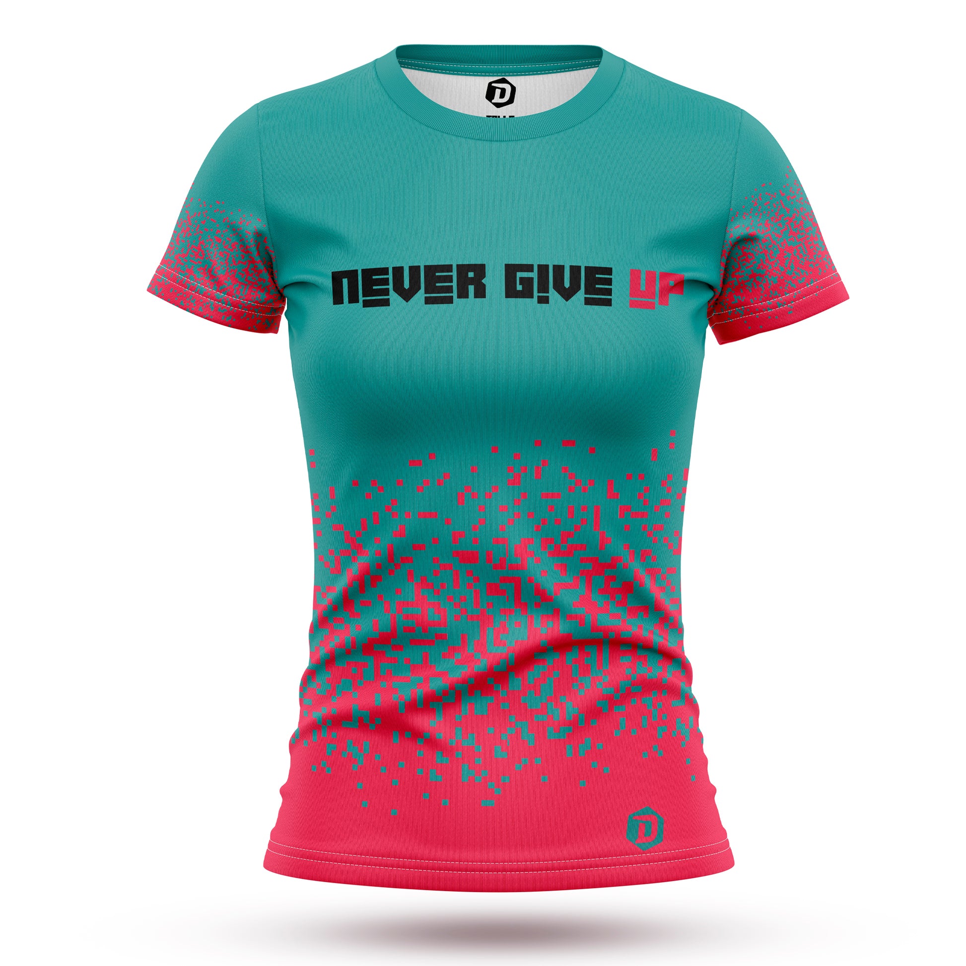 Camiseta técnica fluor NEVER GIVE UP™ - DOPAMINEOFICIAL