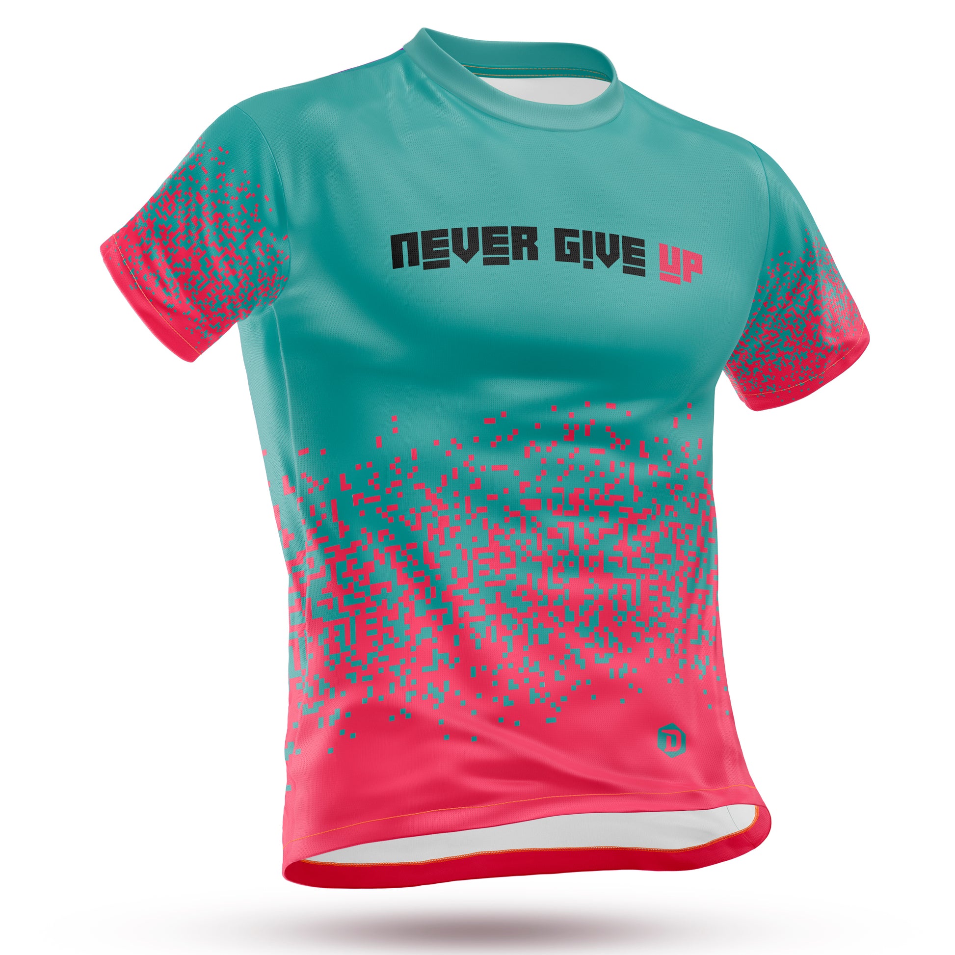 Camiseta técnica fluor NEVER GIVE UP™ - DOPAMINEOFICIAL
