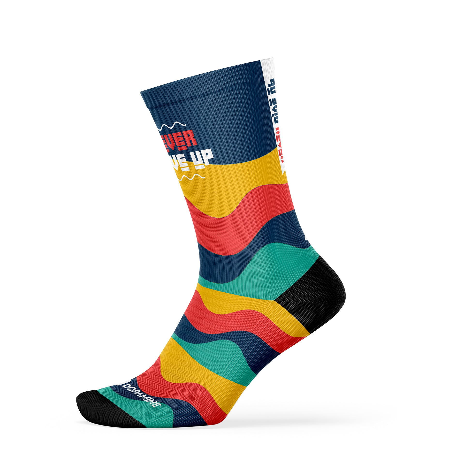 Calcetín Deportivo SOCK  NEVER GIVE UP - DOPAMINEOFICIAL